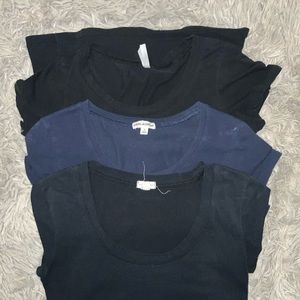 Navy and Black Basic Tees